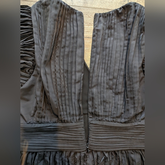 NWT Express Medium Black Peplum Wrap Front Dress Top Sleeveless Blouse NEW - Picture 5 of 9